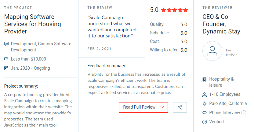 Recent review Scale Campaign